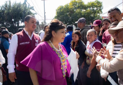 Clara Brugada y Janecarlo Lozano taparán baches e iluminarán Nueva Atzacoalco