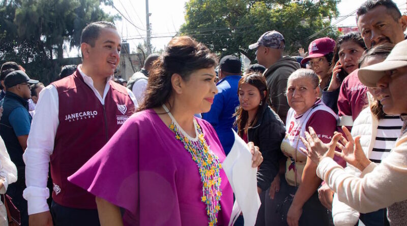 Clara Brugada y Janecarlo Lozano taparán baches e iluminarán Nueva Atzacoalco