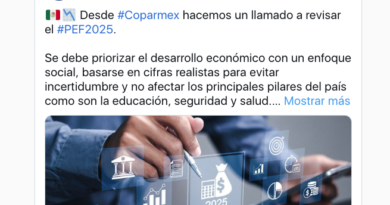 Urge Coparmex revisar paquete económico 2025 con miras al desarrollo inclusivo