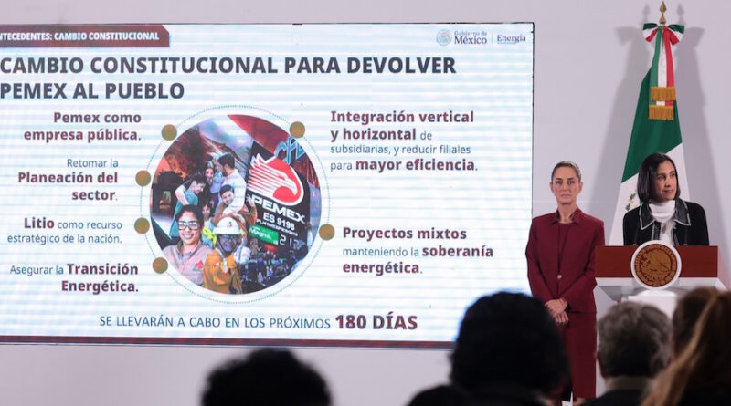 Claudia Sheinbaum anuncia el Derecho Petrolero para el Bienestar