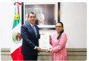 Sergio Salomón Céspedes tomó posesión oficial en el INM