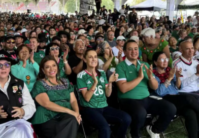 Miles vibran con el arranque del Mundial en la GAM junto a Sheinbaum, Brugada y Janecarlo Lozano