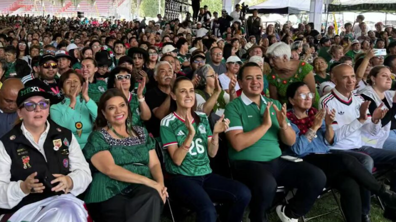 Miles vibran con el arranque del Mundial en la GAM junto a Sheinbaum, Brugada y Janecarlo Lozano