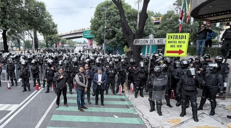 Caótico panorama al sur de la Ciudad de México a horas de iniciar el mundial