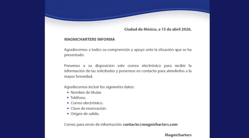 Magnicharters defrauda y se desaparece