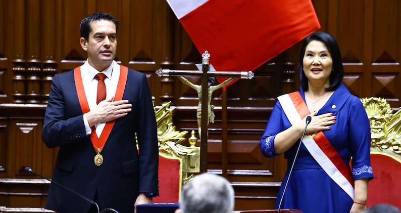 Estabilidad y freno al crimen, retos de Fujimori al llegar a presidencia de Perú