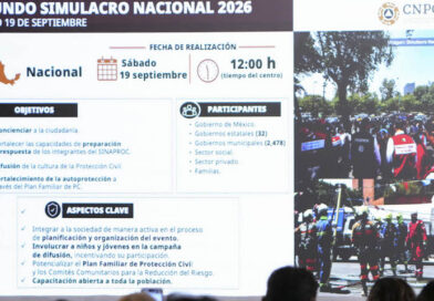 Confirman Segundo Simulacro Nacional 2026